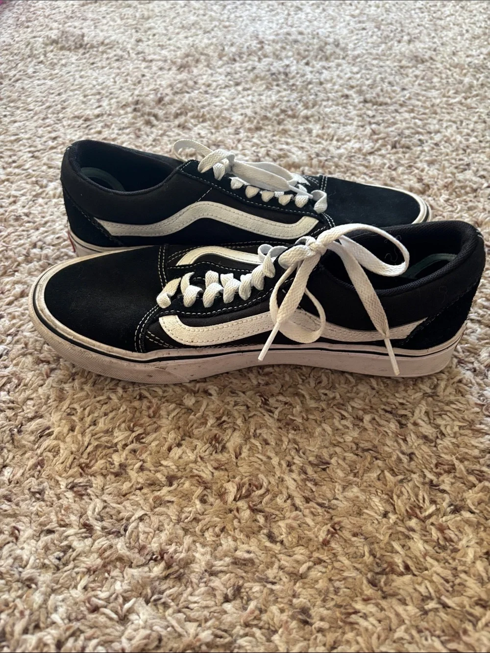 Vans Old Skool Black and White Low Top Sneakers